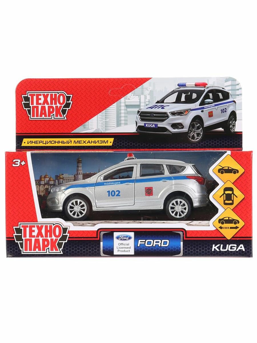 Машинка Технопарк Ford Kuga Полиция 12 см - фото №8