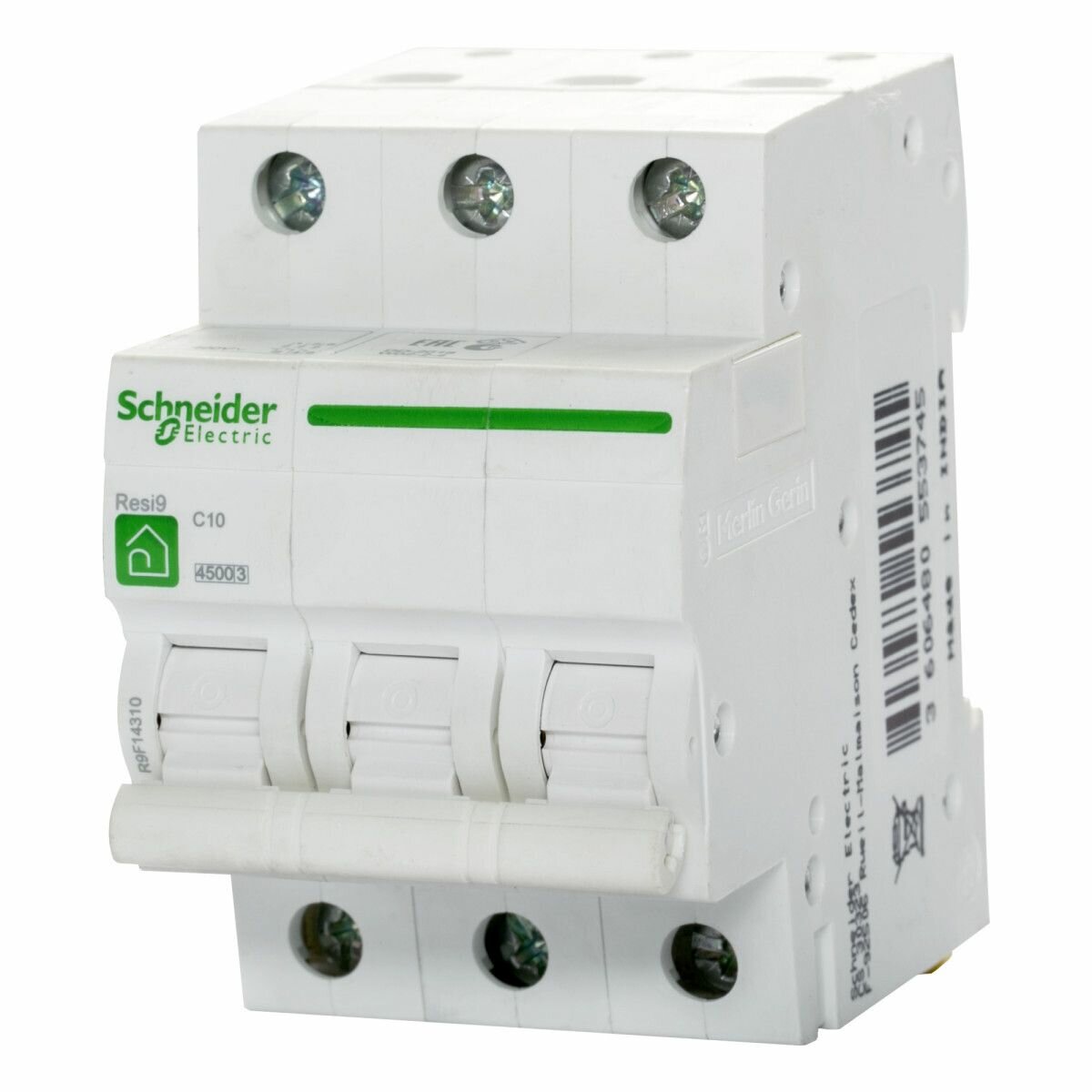 Автоматический выключатель SCHNEIDER ELECTRIC Resi 9 3P 20 A C 6 кА R9F12320