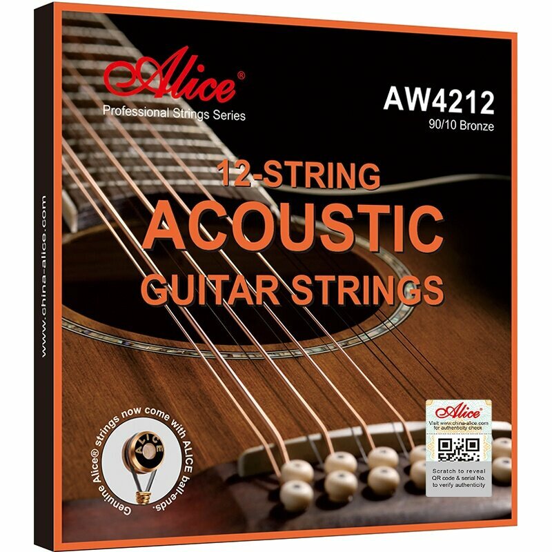 Струны для акустической гитары Alice AW4212-L 12-52