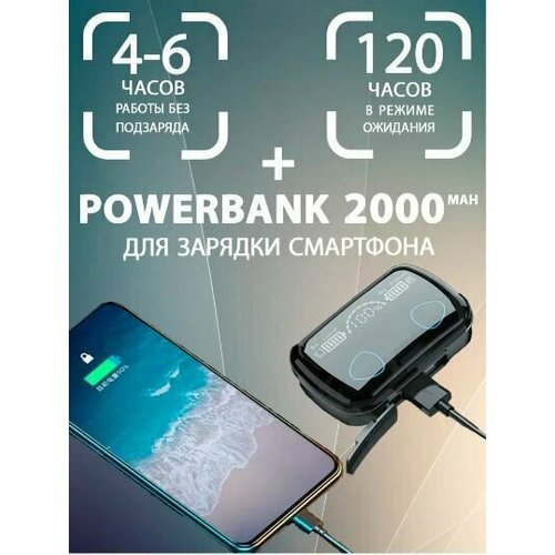Беспроводные bluetooth наушники NEWEST M10 сенсорное управление и цифровой индикатор 75000₽