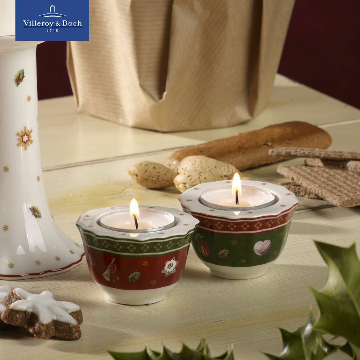 Подсвечник новогодний 4 см Toy's Delight Villeroy & Boch Премиум-Фарфор