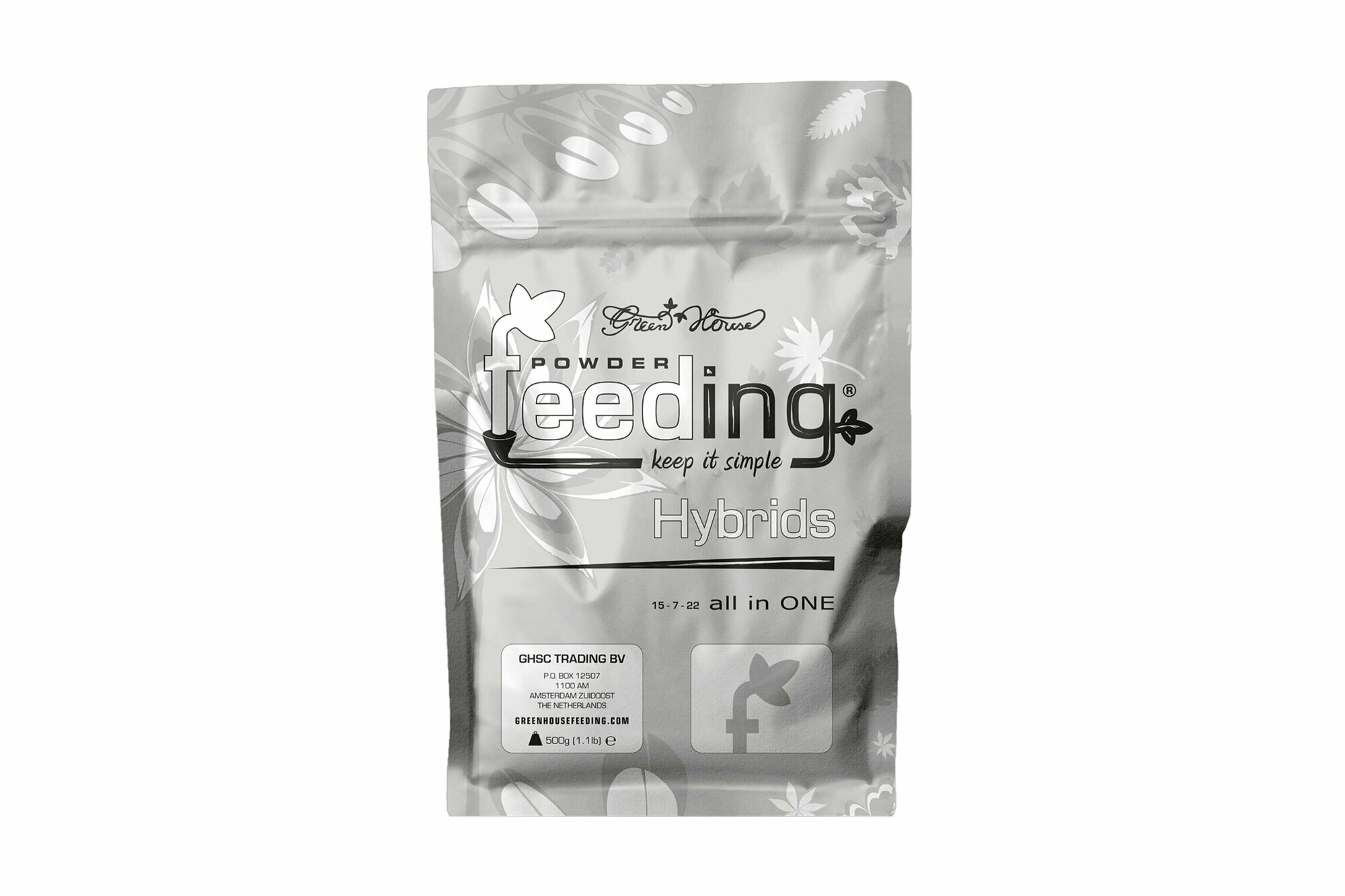 Удобрение для гибридных растений GHSC Powder Feeding Hybrids 0.5 кг. — фото 1