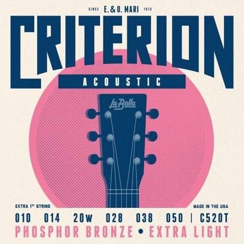 Струны для акустической гитары La Bella Criterion C520T 10-50