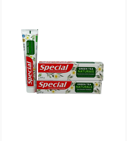 Спешиал / Special - Зубная паста для полости рта Green Tea Naturals c зеленым чаем 100 г