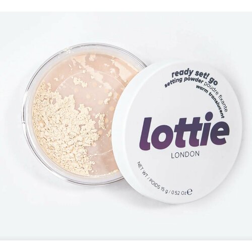 LOTTIE LONDON пудра рассыпчатая Ready set! go setting powder в оттенке WARM TRANSLUCENT 15гр