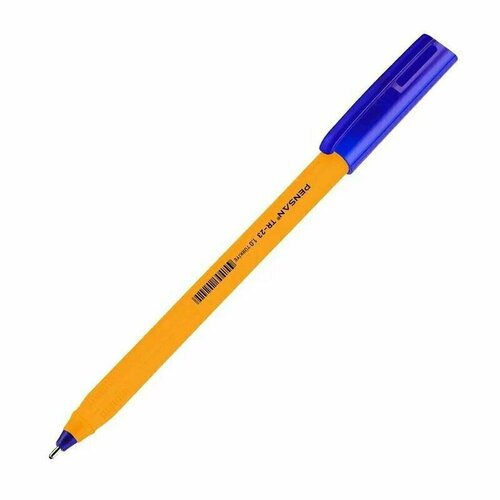 Ручка шариковая неавтоматическая Pensan Yellow синяя толщина линии 0.7 мм, 1599470
