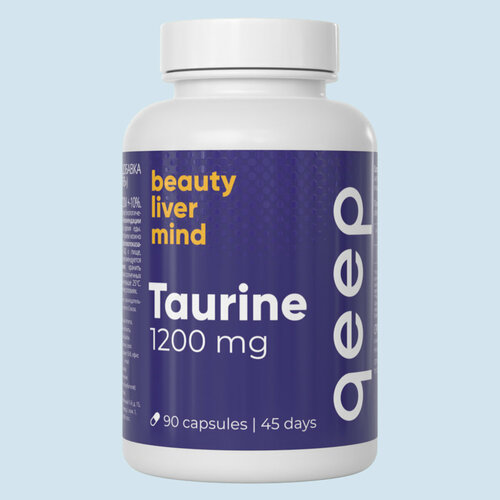 фото Qeep бад таурин 600мг капсулы 90 шт витамины для энергии