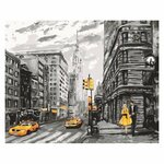 Картина по номерам/Холст с красками 40х50см Жизнь в Нью-Йорке - изображение