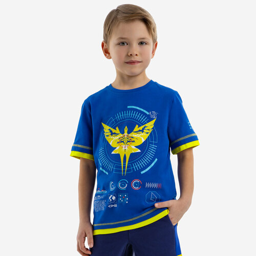 фото Футболка kapika, размер 98, желтый