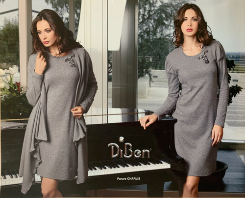 Платье DiBen, размер 48, серый