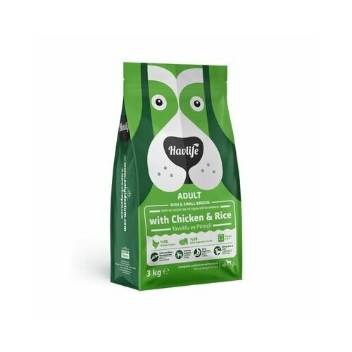 Havlife для взрослых собак карликовых и малых пород с курицей и рисом
