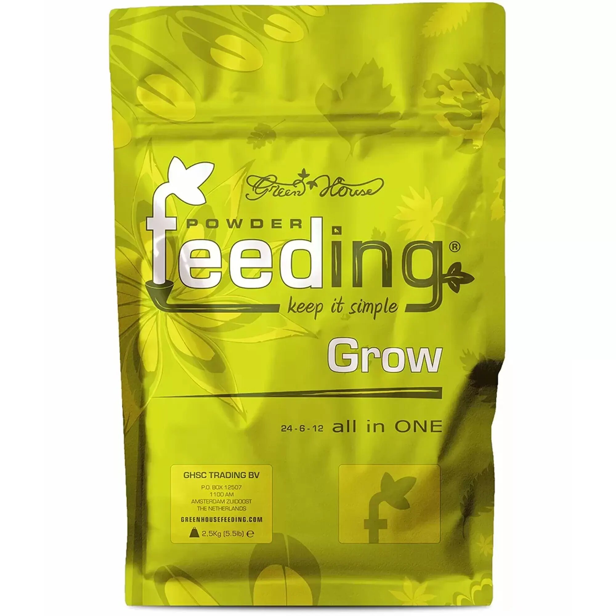 Сухое удобрение GHSC Powder Feeding Grow 2.5 кг. - фотография № 3