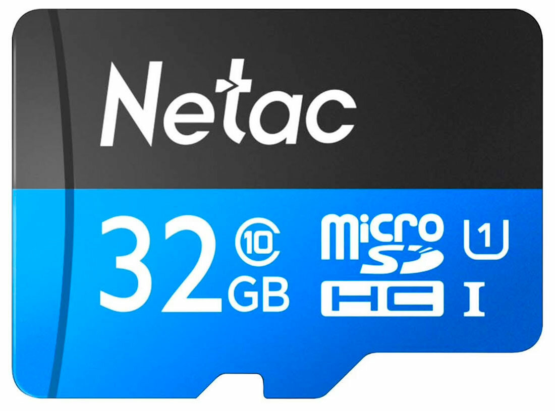 Карта памяти microSD Netac P500 32 GB + адаптер (NT02P500STN-032G-R)