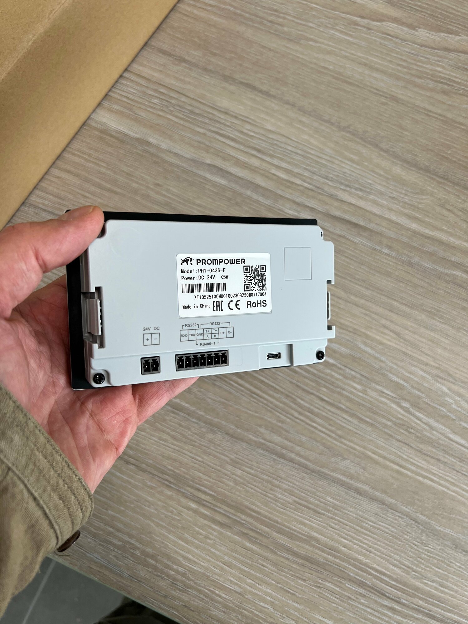 Панель оператора PROMPOWER PH1. Диагональ 4,3. Экран TFT разрешение 480*272. RS232, RS422/RS485. — фото 5