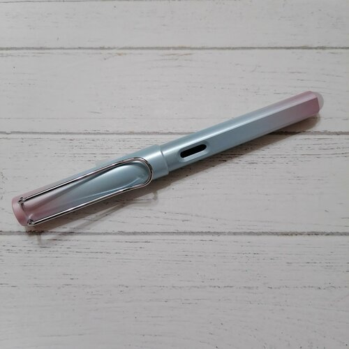 Ручка перьевая, 0,5 мм, круглый корпус, металлический клип - зажим