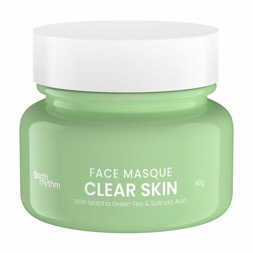 Очищающая маска для лица с матчей и салициловой кислотой Earth Rhythm Clear Skin Face Masque