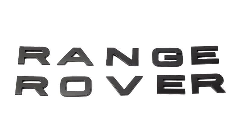 Надпись Range Rover черный мат