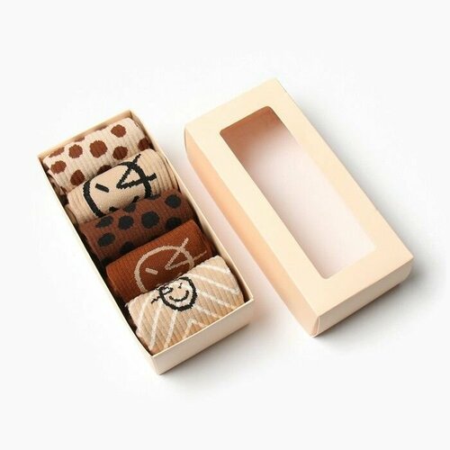 фото Носки , размер 23, коричневый pr-market