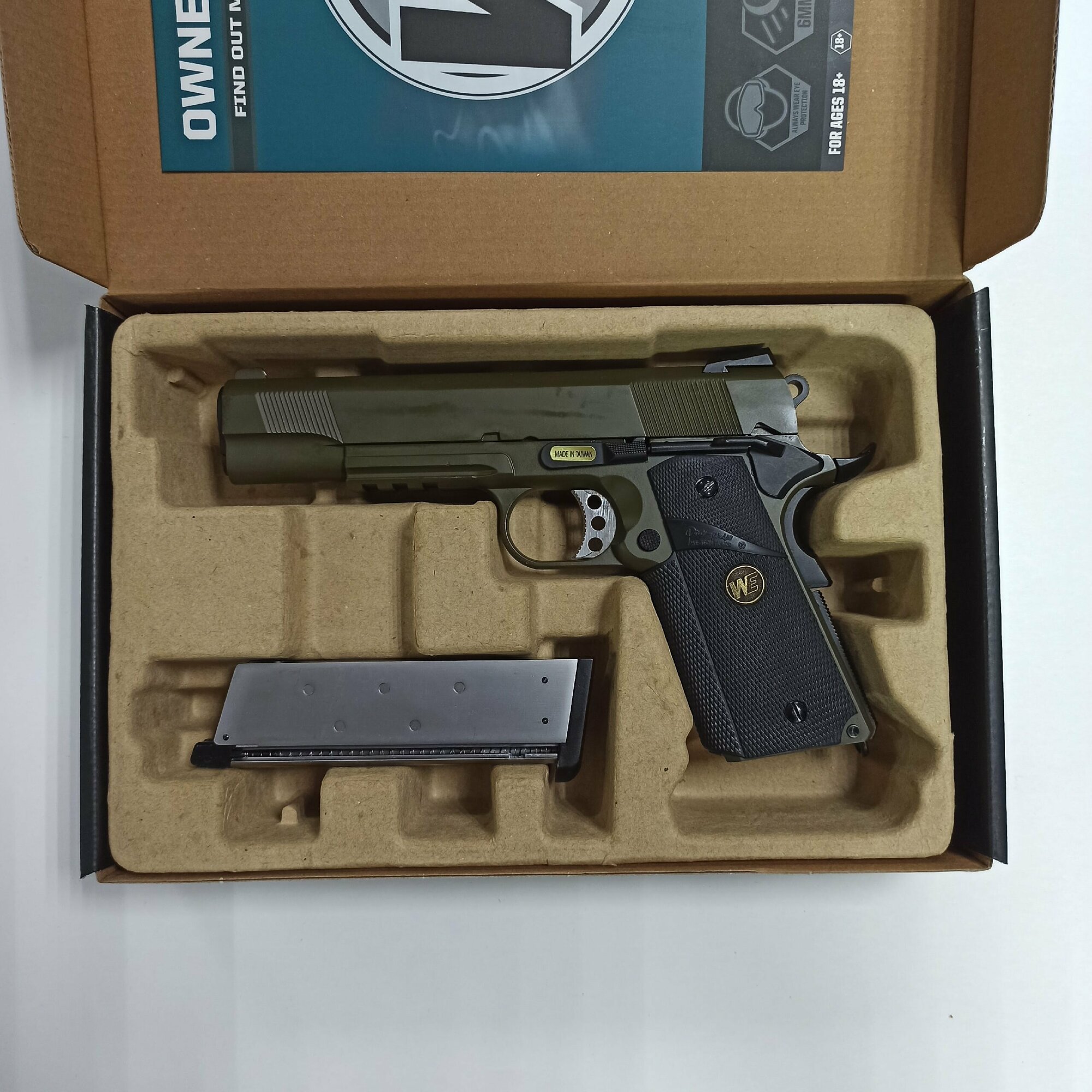 Страйкбольный Пистолет WE Colt 1911 MEU SOC GGBB