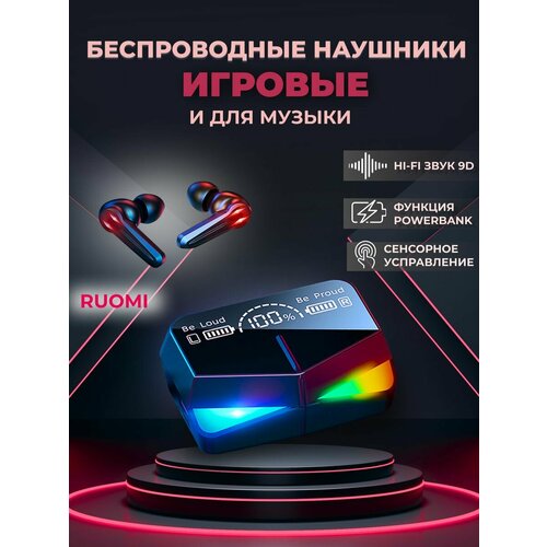 Беспроводные вакуумные наушники блютуз с шумоподавлением 54900₽