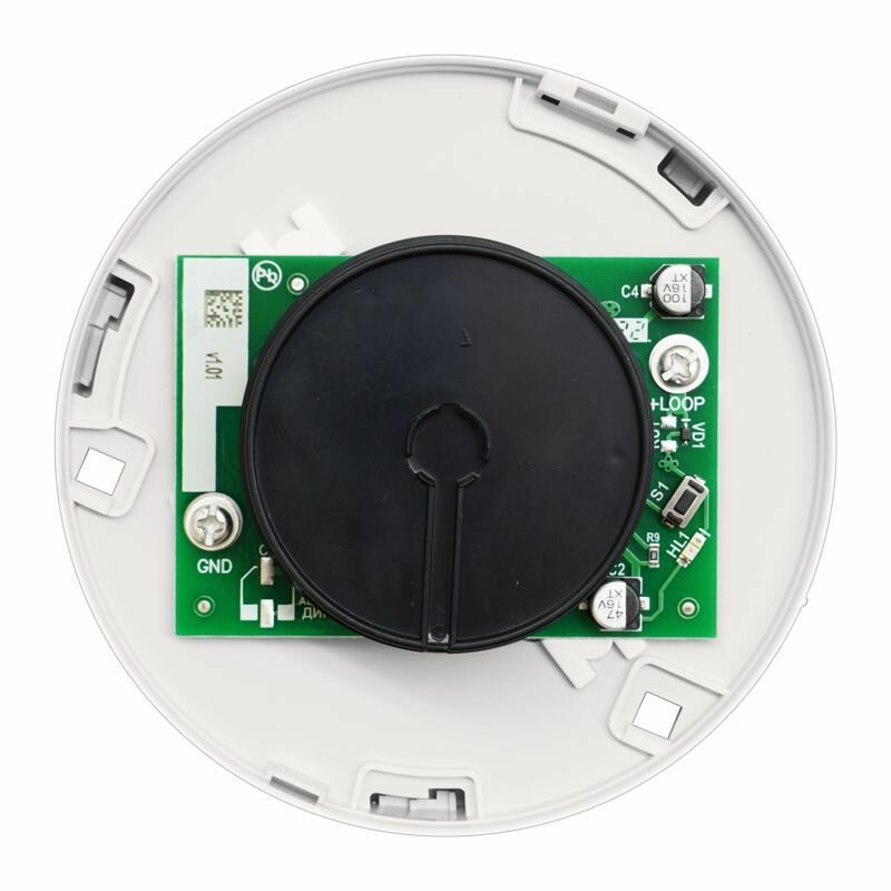 Извещатель ДИП-34 А-03 пожарный дымовой адресный Болид с монтаж. площадкой — фото 1