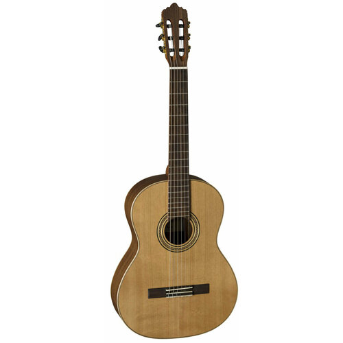 LA MANCHA / Германия LA MANCHA Rubi CM/63 - классическая гитара, размер 7/8, верхняя дека: массив кедра, задняя дека и обечайка: махагон, гриф: тунакалантас (красное дерево), накладка: овангкол, цвет: natural satin open pore