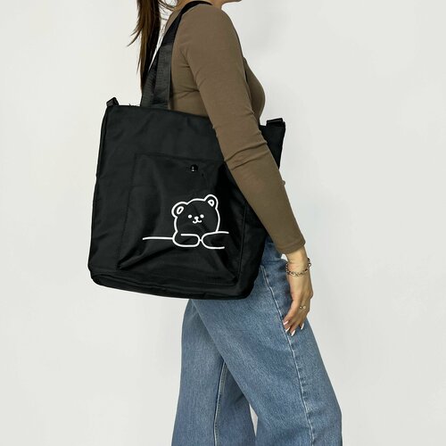 фото Сумка шоппер kongunla, черный