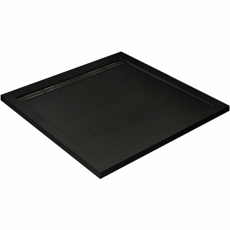 Душевой поддон из искусственного камня Cezares Tray AS 100х100 TRAY-AS-A-100-30-NERO Черный матовый