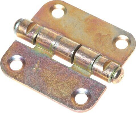 Петля дверная универсальная 40х40 мм STARFIX желтый цинк 2 штуки (SMM1-65827-2)