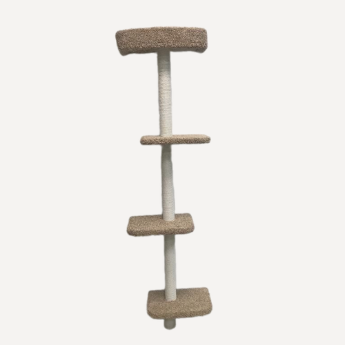 Изображение товара Когтеточка настенная для кошек Моя Котя "Лиана", цвет бежевый с хлопковым канатом