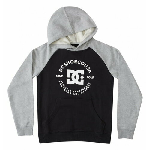 Худи DC Shoes, размер 10/S, черный худи dc shoes riot размер s черный