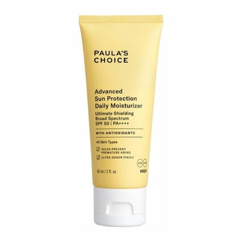Солнцезащитный увлажняющий крем с эффектом сияния SPF50 Paula's Choice Advanced Sun Protection Daily Moisturizer SPF 50+