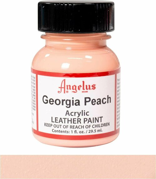 Акриловая художественная краска Angelus для ткани и кожи, Georgia Peach 266 (персиковый), 29.5 мл