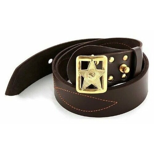 фото Ремень , размер 110, коричневый нет бренда