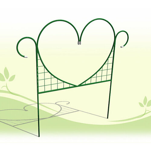 Забор садово-парковый Сердце (выс. 0,7м, дл. 3,5м, дл. дел. 0,7м) ст. тр. 10мм забор садово парковый павлин 0 8 4 0 8 м ст тр 10мм