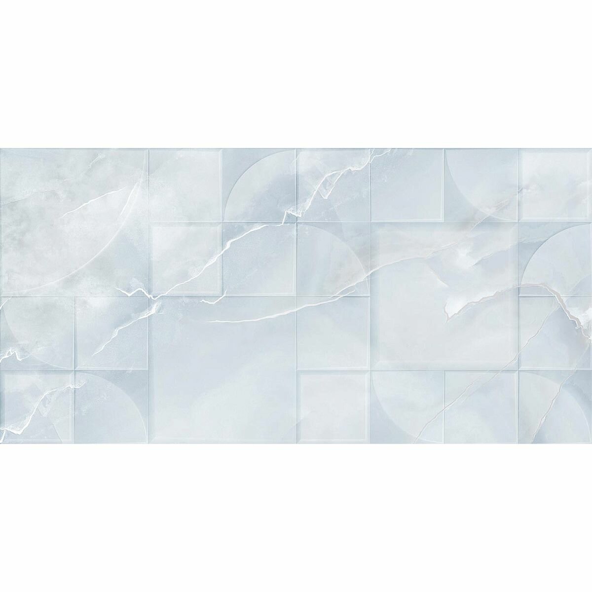 Настенная плитка Керлайф Onice Blu Rel. 1С 315x63 см (921659) (1.39 м2)
