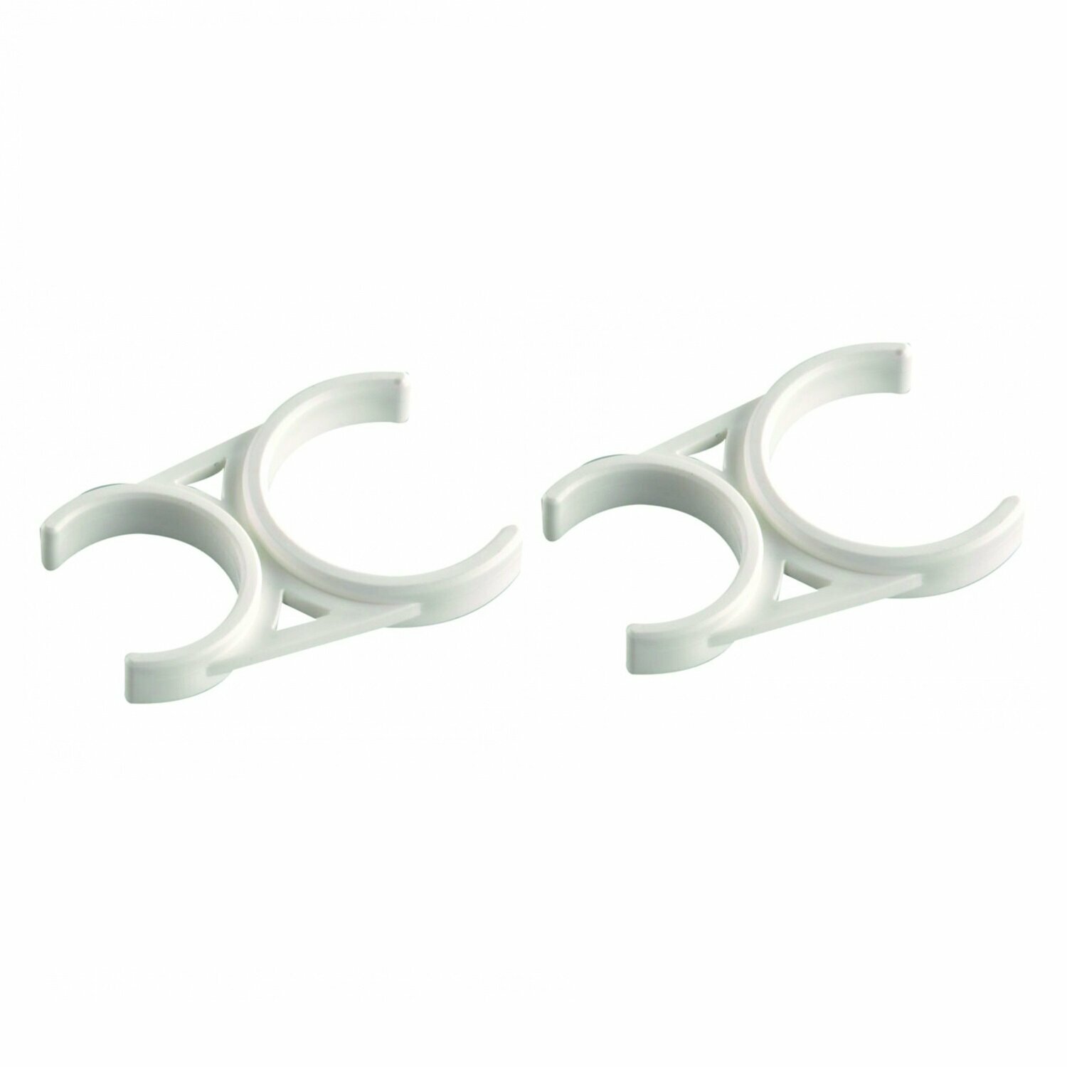 фото Держатель (клип) двойной 2,5"-2" (2 шт.) для обратного осмоса (фильтра), совместим со всеми фильтрами: Гейзер, Барьер, Аквафор, AquaPro, Raifil