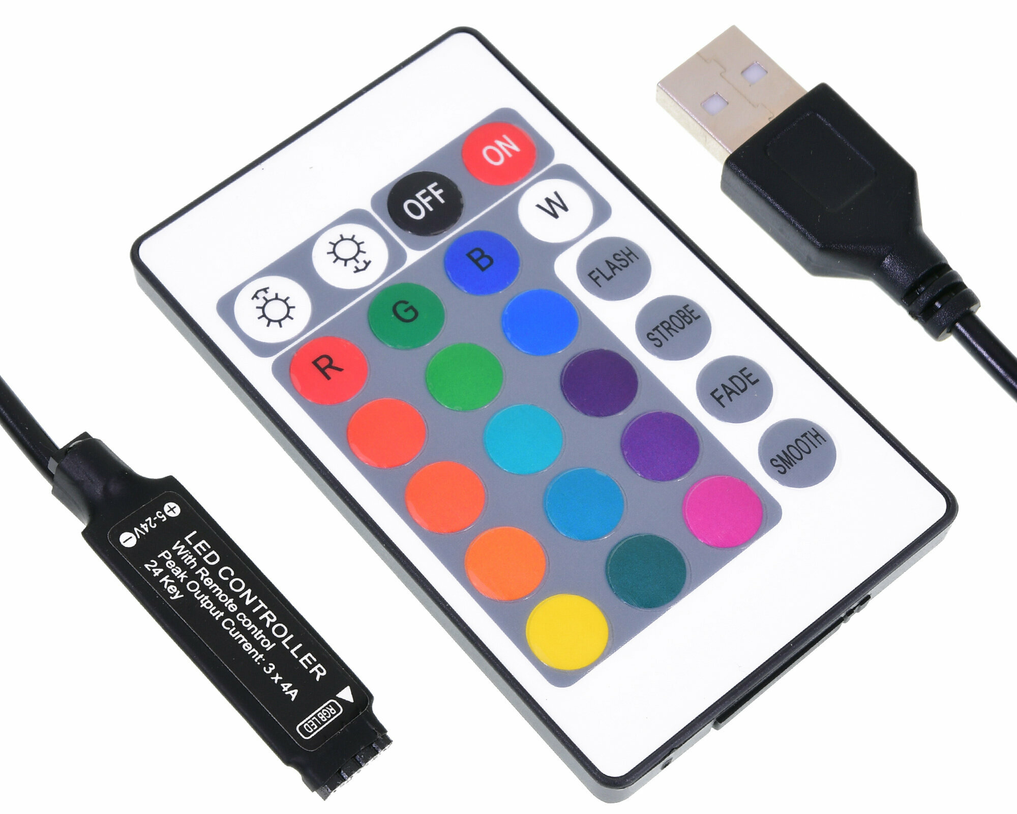 Контроллер RGB с пультом IR Controller DLED c USB 5V