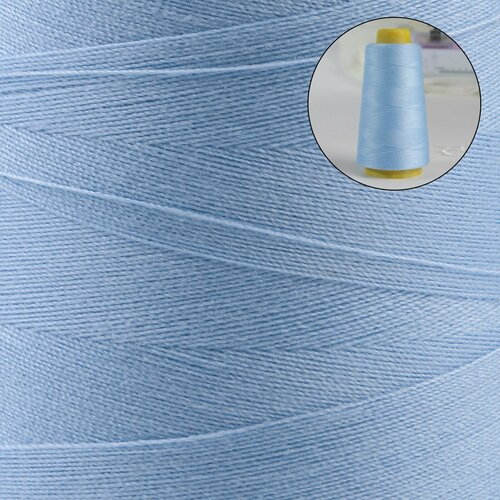 селиконовая резинка для волос цвет небесно голубой Нитки 40/2, 2700 м, цвет небесно-голубой №1129