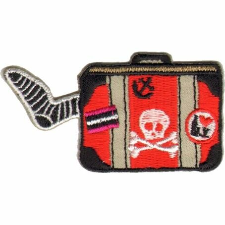 Термоаппликация HKM "Пиратский чемодан" красный