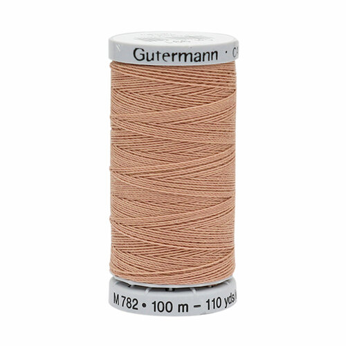 фото 05 нить extra strong m782 40/100 м суперкрепкая, 100% полиэстер gutermann 724033 (991 розово-бежевая пудра), 5 шт