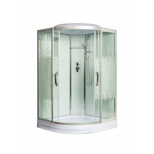 фото Кабина мономах Душевая кабина мономах 110/110/15 С МЗ Душевая кабина, 1100*1100*2200, полукруг