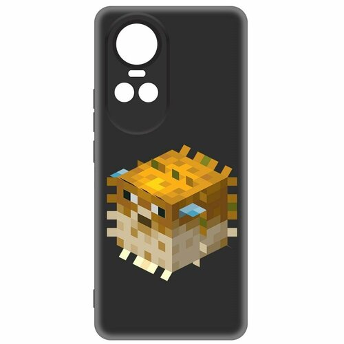 Чехол-накладка Krutoff Soft Case Minecraft-Иглобрюх для Oppo Reno10 5G черный чехол накладка krutoff soft case minecraft алекс для oppo reno10 5g черный