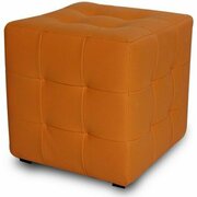 Банкетка Dreambag Лотос Оранжевая ЭкоКожа