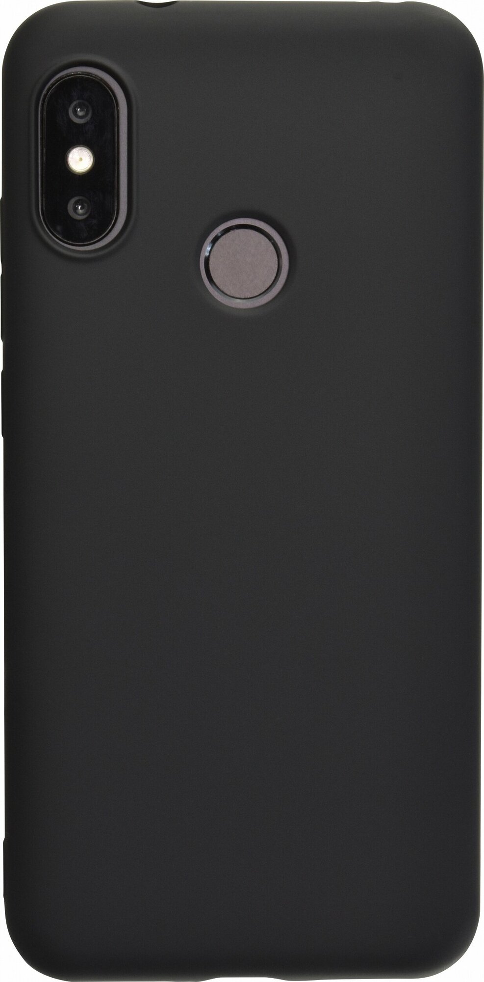 Силиконовый чехол матовый для Xiaomi Redmi 6 Pro\ A2 Lite черный