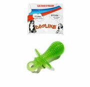 Игрушка для собак DOGLIKE Соска резиновая, зеленая (10 см)