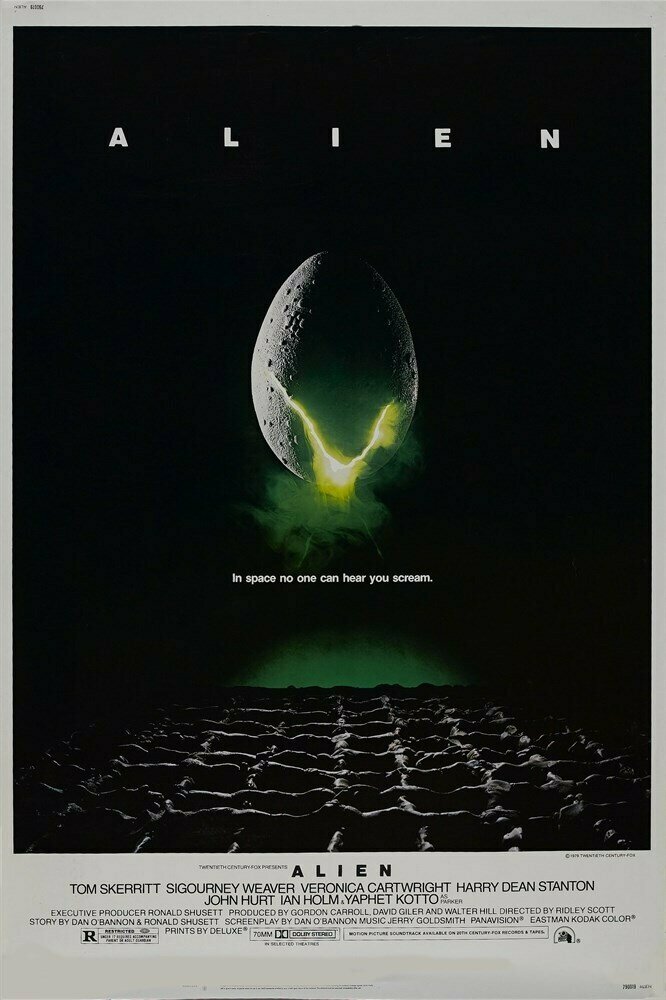 Плакат, постер на бумаге Чужой (Alien), Ридли Скотт. Размер 21 х 30 см