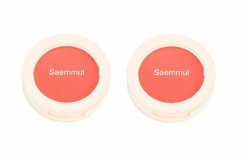 The Saem Румяна компактные Saemmul Single Blusher RD01 Dragon Red, 5 гр, 2 шт