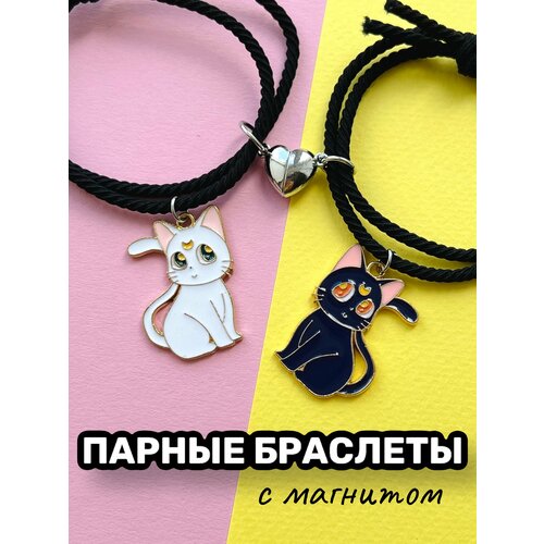фото Плетеный браслет bijou.studio, 2 шт., размер one size, синий