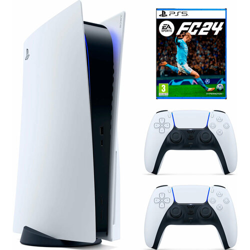 Игровая приставка Sony PlayStation 5 825GB + 2-ой геймпад + Игра FC 24